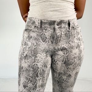 The Limited Gray Snake Skin Jeans Size 10